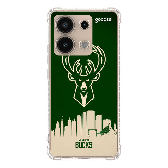 Capinha para celular NBA - Milwalkee Bucks - Skyline