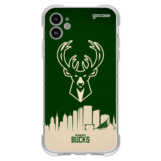 Capinha para celular NBA - Milwalkee Bucks - Skyline