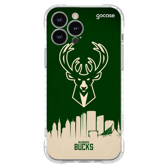 Capinha para celular NBA - Milwalkee Bucks - Skyline