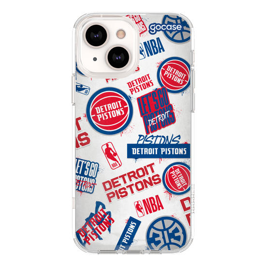 Capinha para celular Detroit Pistons - Team Icons Color