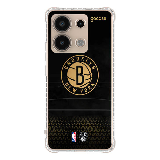 Capinha para celular NBA - Brooklyn Nets - Gold