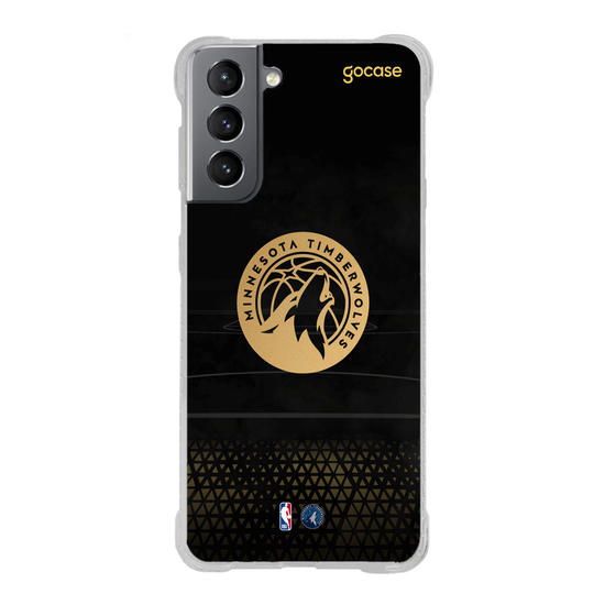 Capinha para celular NBA - Minnesota Timberwolves - Gold