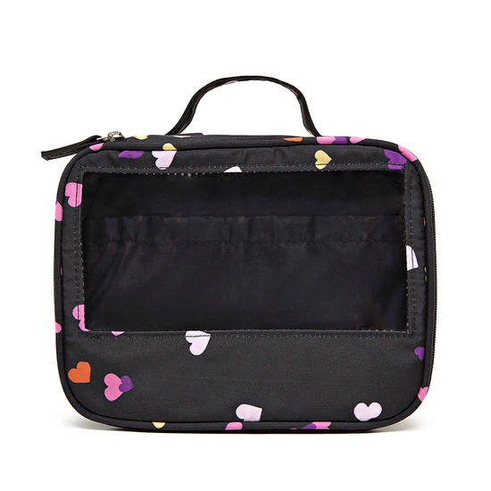 Necessaire Makeup Double - Corações Flutuantes - Fancy Name