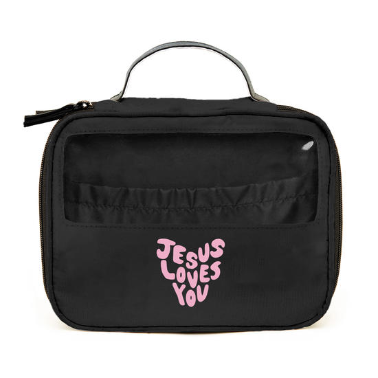 Necessaire Makeup Double - Jesus Loves You