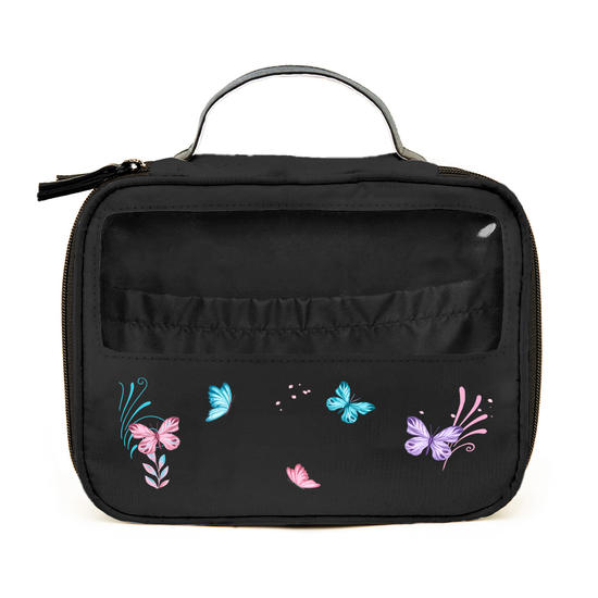 Necessaire Makeup Double - Borboletas com Aquarela