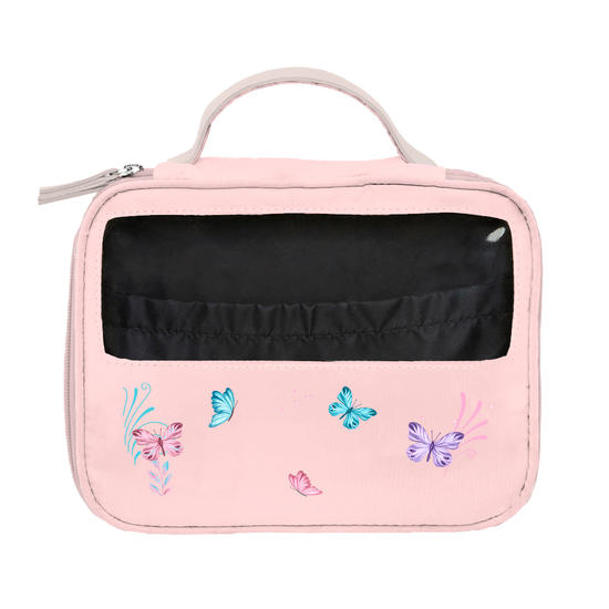 Necessaire Makeup Double - Borboletas com Aquarela