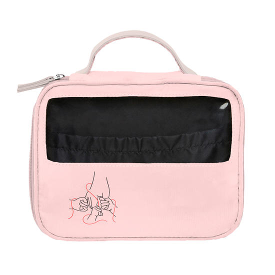 Necessaire Makeup Double Rosa - Mãe - O Fio Que Nos Conecta