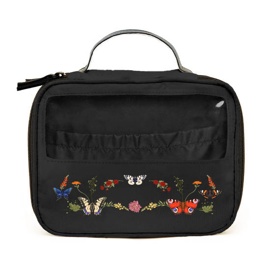 Necessaire Makeup Double - Botânica com Borboletas