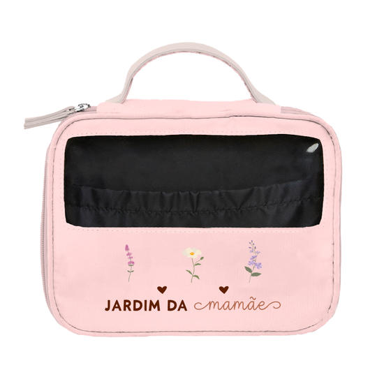 Necessaire Makeup Double Rosa -  Meu Jardim