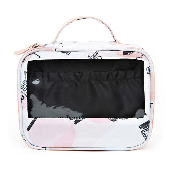 Necessaire Makeup Double - Patches - Nome em Arco-Íris