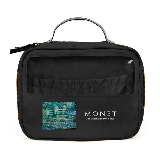 Necessaire Makeup Double Preta - Monet - Lagoa de Lírios d'agua