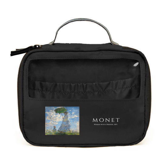 Necessaire Makeup Double Preta - Monet - Mulher com Sombrinha