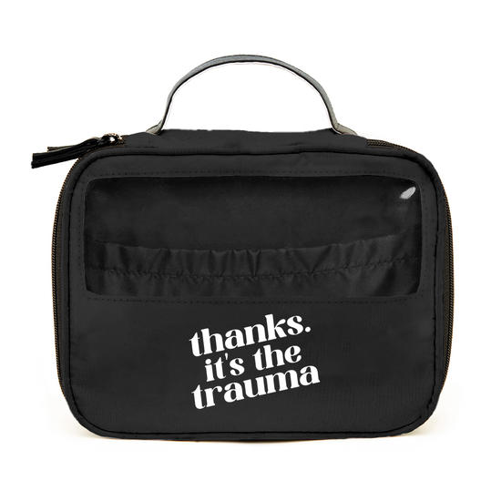 Necessaire Makeup Double - Thanks. It's the Trauma