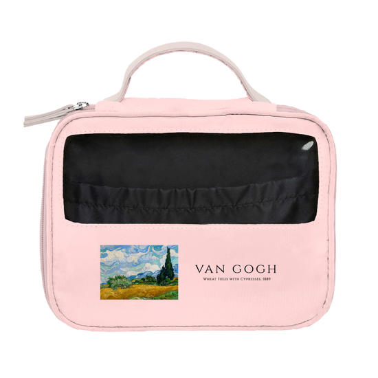 Necessaire Makeup Double - Van Gogh - Campo de Trigo com Ciprestres Classic