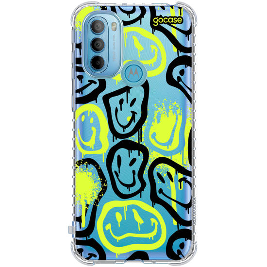 Capinha para celular  Neon Urban Smile