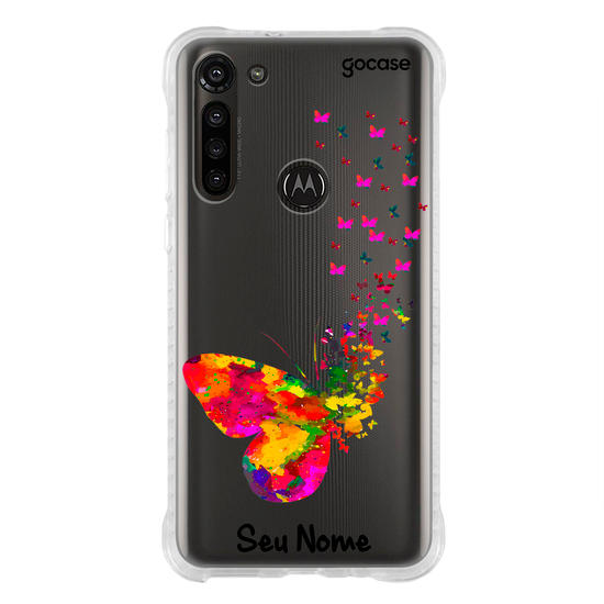 Capinha para celular Neon -  Borboletas Flutuantes Capinha para celular Neon -  Borboletas Flutuantes