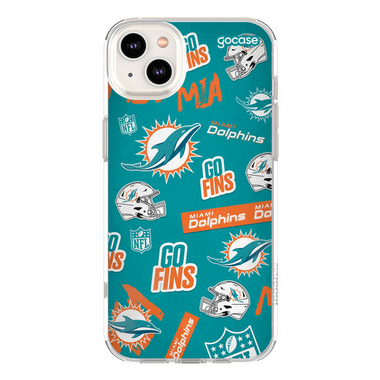 Capinha para celular  NFL - Miami Dolphins - Pattern