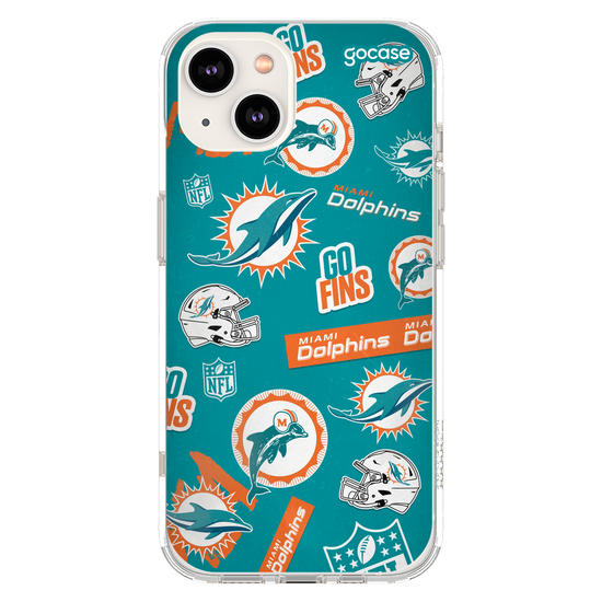 Capinha para celular  NFL - Miami Dolphins - Pattern