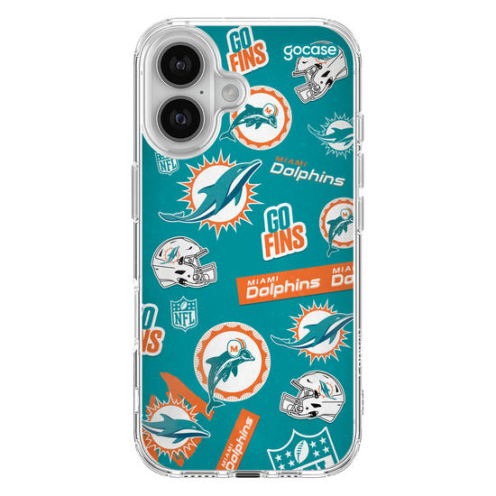 Capinha para celular  NFL - Miami Dolphins - Pattern
