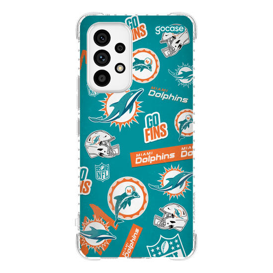 Capinha para celular  NFL - Miami Dolphins - Pattern