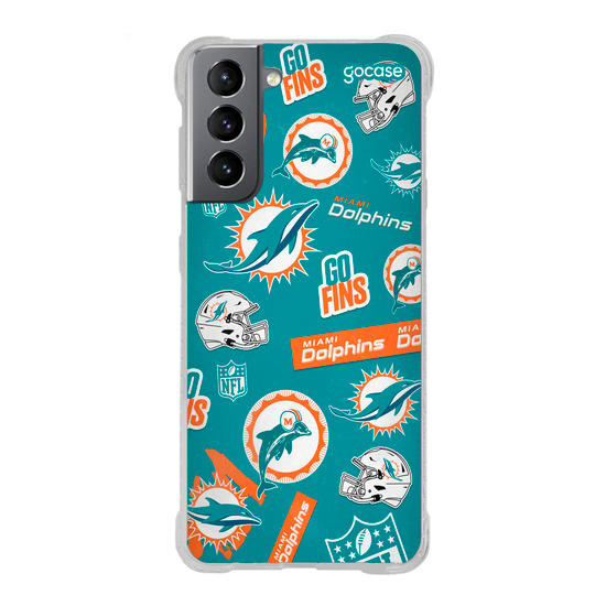 Capinha para celular  NFL - Miami Dolphins - Pattern