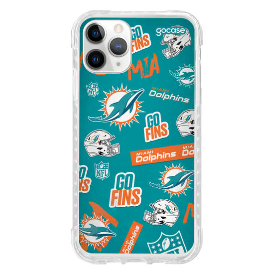 Capinha para celular  NFL - Miami Dolphins - Pattern
