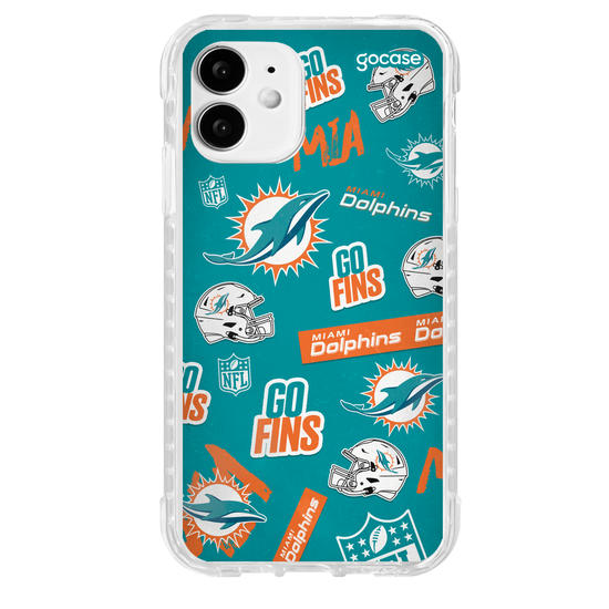 Capinha para celular  NFL - Miami Dolphins - Pattern