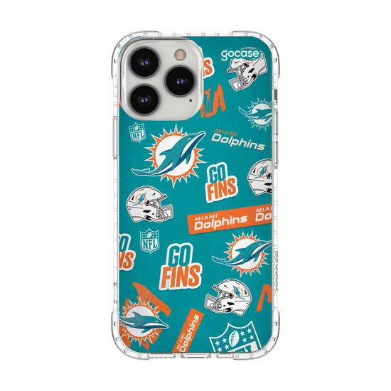 Capinha para celular  NFL - Miami Dolphins - Pattern