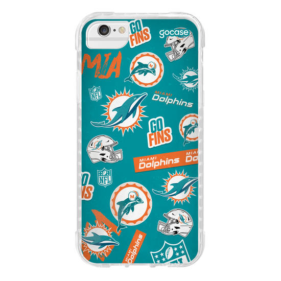 Capinha para celular  NFL - Miami Dolphins - Pattern