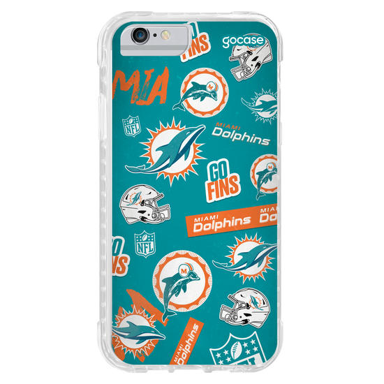 Capinha para celular  NFL - Miami Dolphins - Pattern