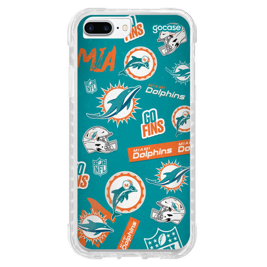 Capinha para celular  NFL - Miami Dolphins - Pattern