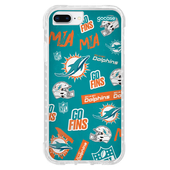 Capinha para celular  NFL - Miami Dolphins - Pattern