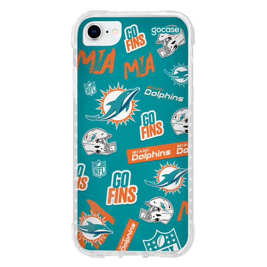 Capinha para celular  NFL - Miami Dolphins - Pattern