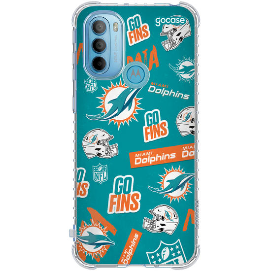 Capinha para celular  NFL - Miami Dolphins - Pattern