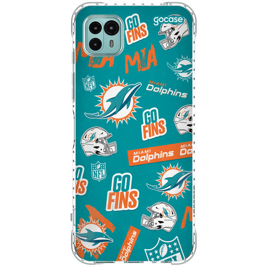 Capinha para celular  NFL - Miami Dolphins - Pattern