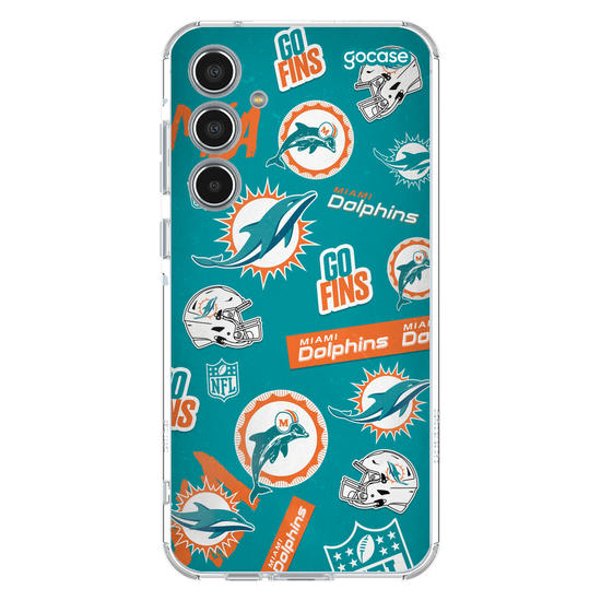 Capinha para celular  NFL - Miami Dolphins - Pattern