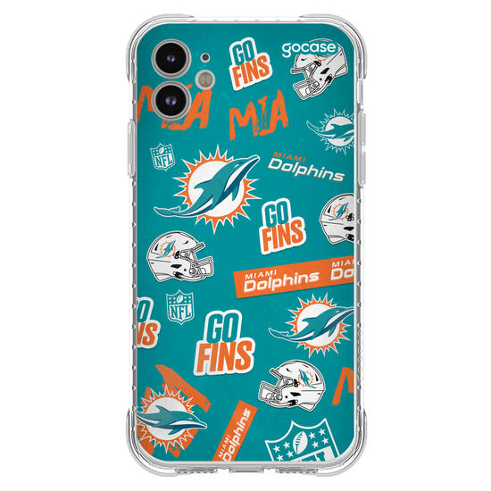 Capinha para celular  NFL - Miami Dolphins - Pattern