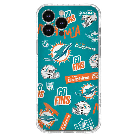 Capinha para celular  NFL - Miami Dolphins - Pattern