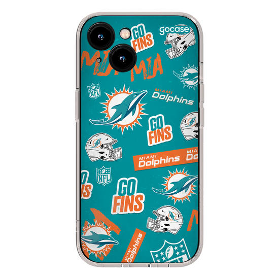 Capinha para celular  NFL - Miami Dolphins - Pattern