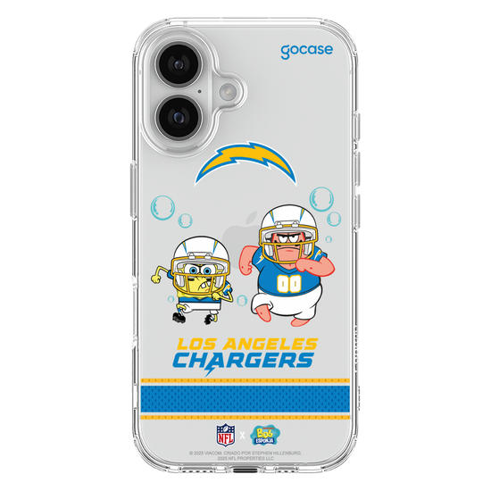 Capinha para celular  NFL x Bob Esponja - Los Angeles Chargers
