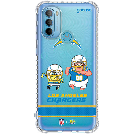 Capinha para celular  NFL x Bob Esponja - Los Angeles Chargers