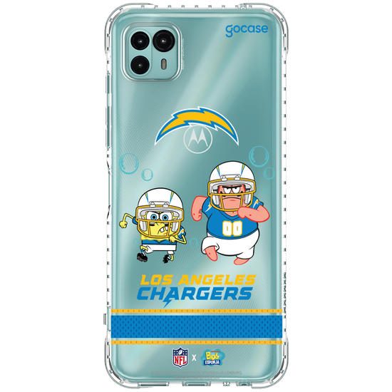 Capinha para celular  NFL x Bob Esponja - Los Angeles Chargers