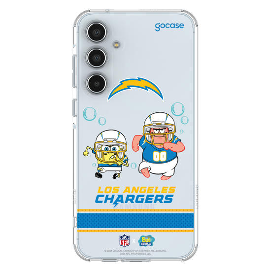 Capinha para celular  NFL x Bob Esponja - Los Angeles Chargers