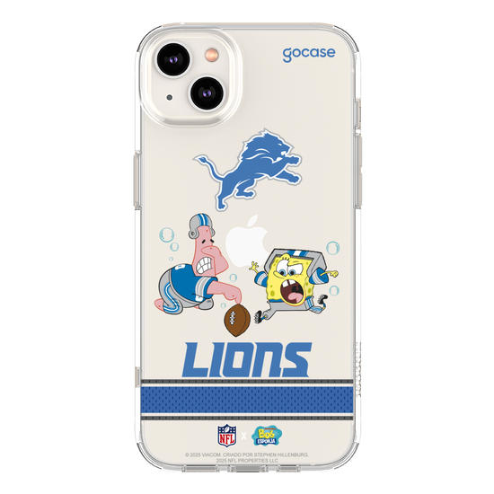 Capinha para celular  NFL x Bob Esponja - Detroid Lions
