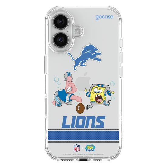 Capinha para celular  NFL x Bob Esponja - Detroid Lions