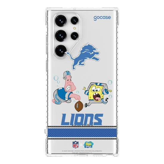 Capinha para celular  NFL x Bob Esponja - Detroid Lions