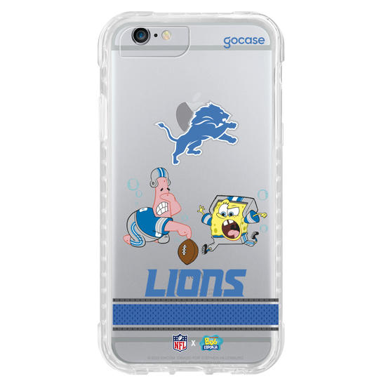 Capinha para celular  NFL x Bob Esponja - Detroid Lions
