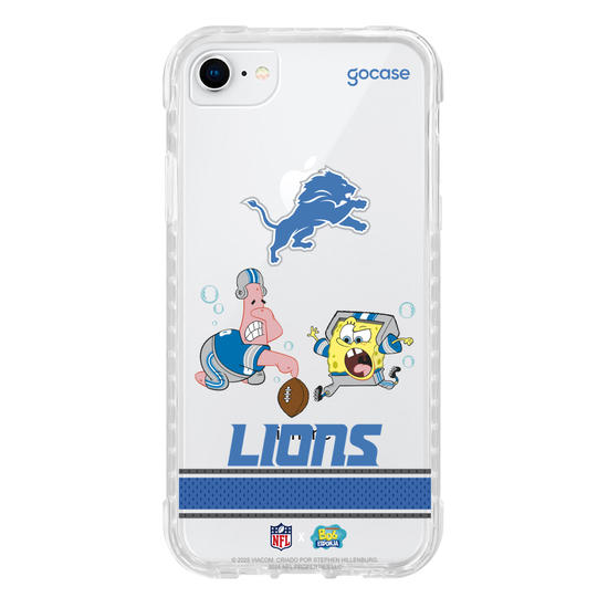 Capinha para celular  NFL x Bob Esponja - Detroid Lions