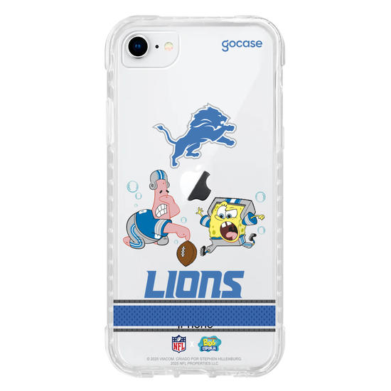 Capinha para celular  NFL x Bob Esponja - Detroid Lions
