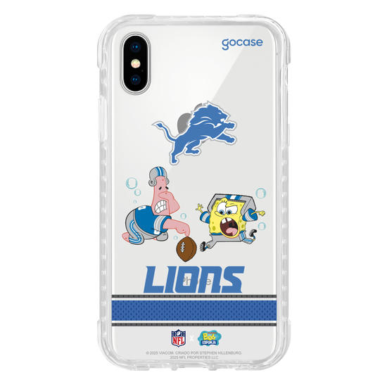 Capinha para celular  NFL x Bob Esponja - Detroid Lions